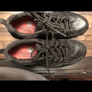 Skechers black work shoes 7 1/2